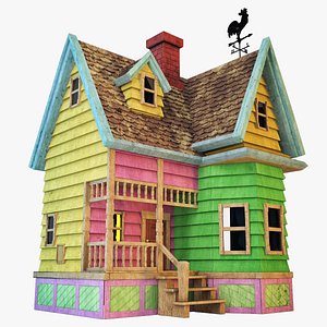 3D cartoon house toon