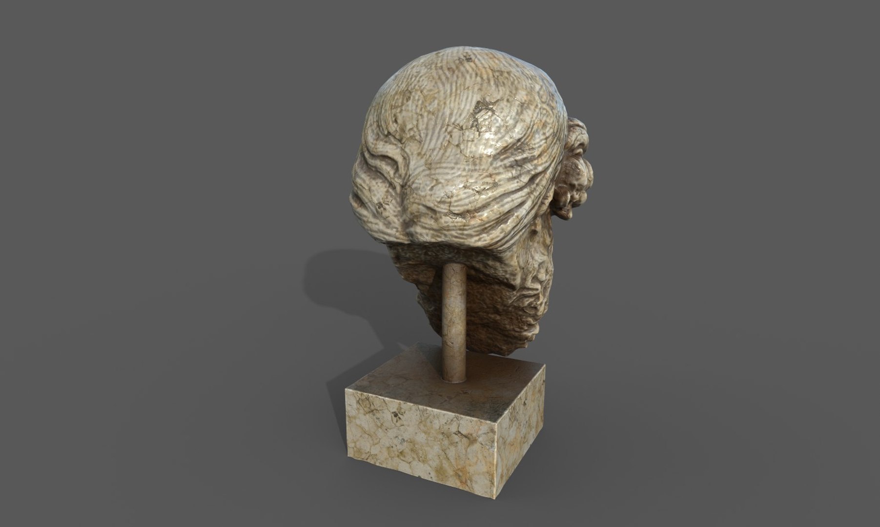 3D Head Of Dionysus Model - TurboSquid 1823097