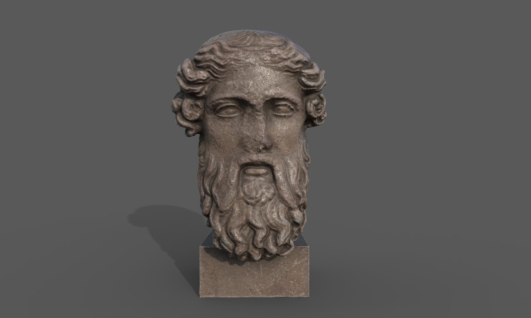 3D Head Of Dionysus Model - TurboSquid 1823097