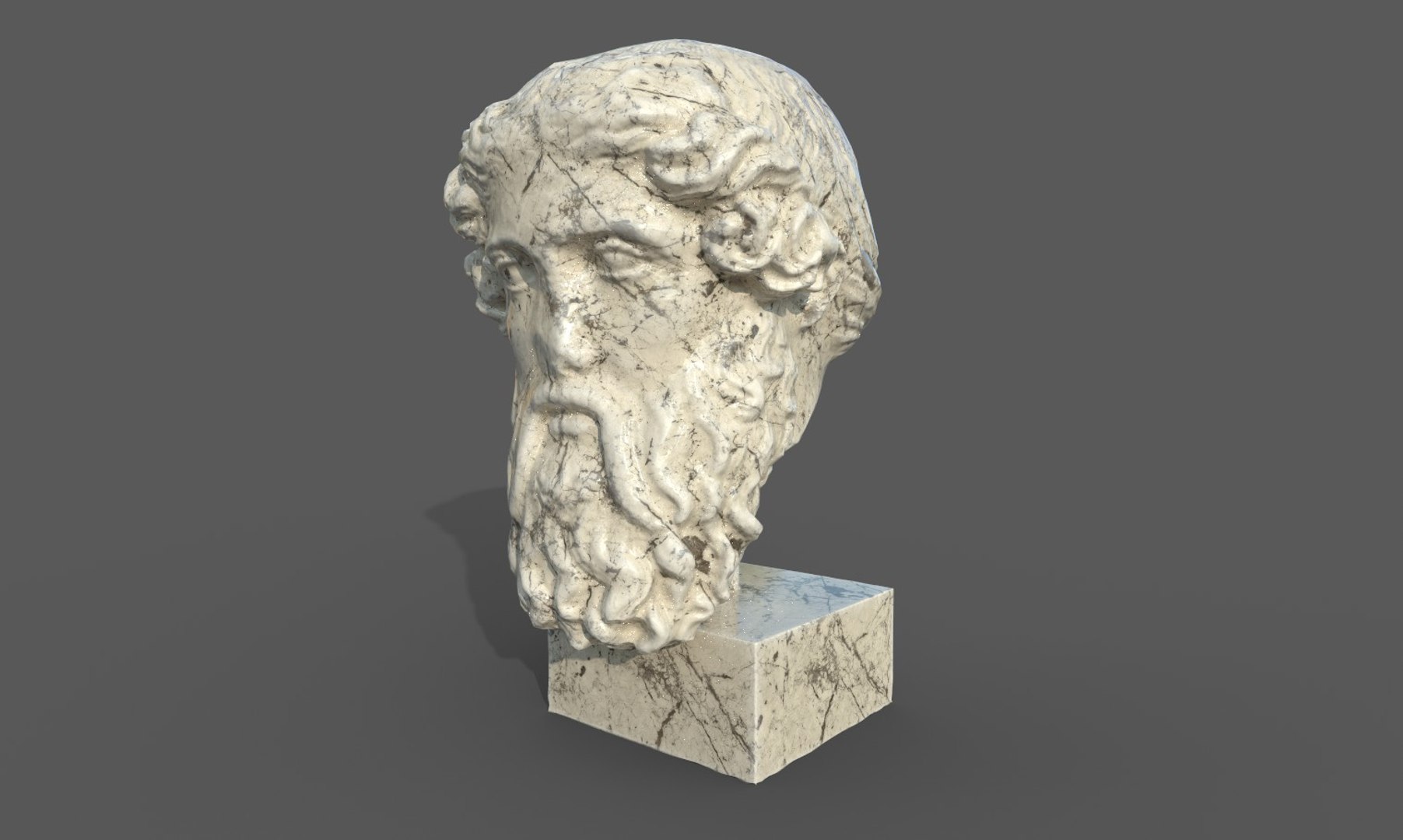 3D Head Of Dionysus Model - TurboSquid 1823097