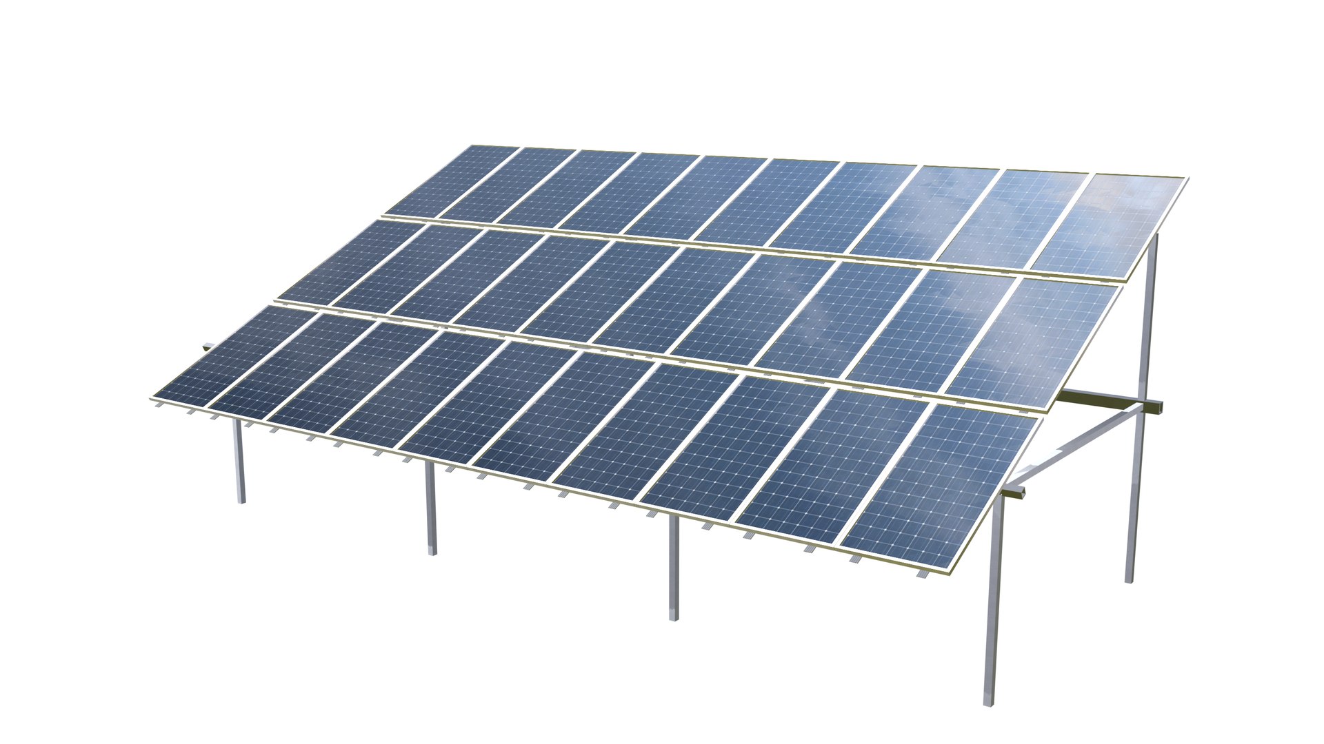 Pv Solar Array 3D Model - TurboSquid 1502984