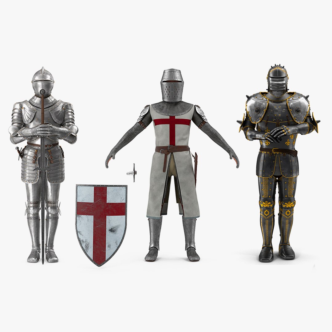 Medieval Knight Plates Armor Collection 2