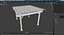 Pérgola de madera pintada de blanco