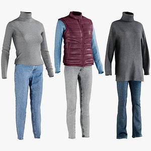 realistic women s jeans model