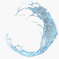 Water Splash in Air