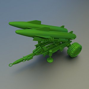 3d model missile launcher