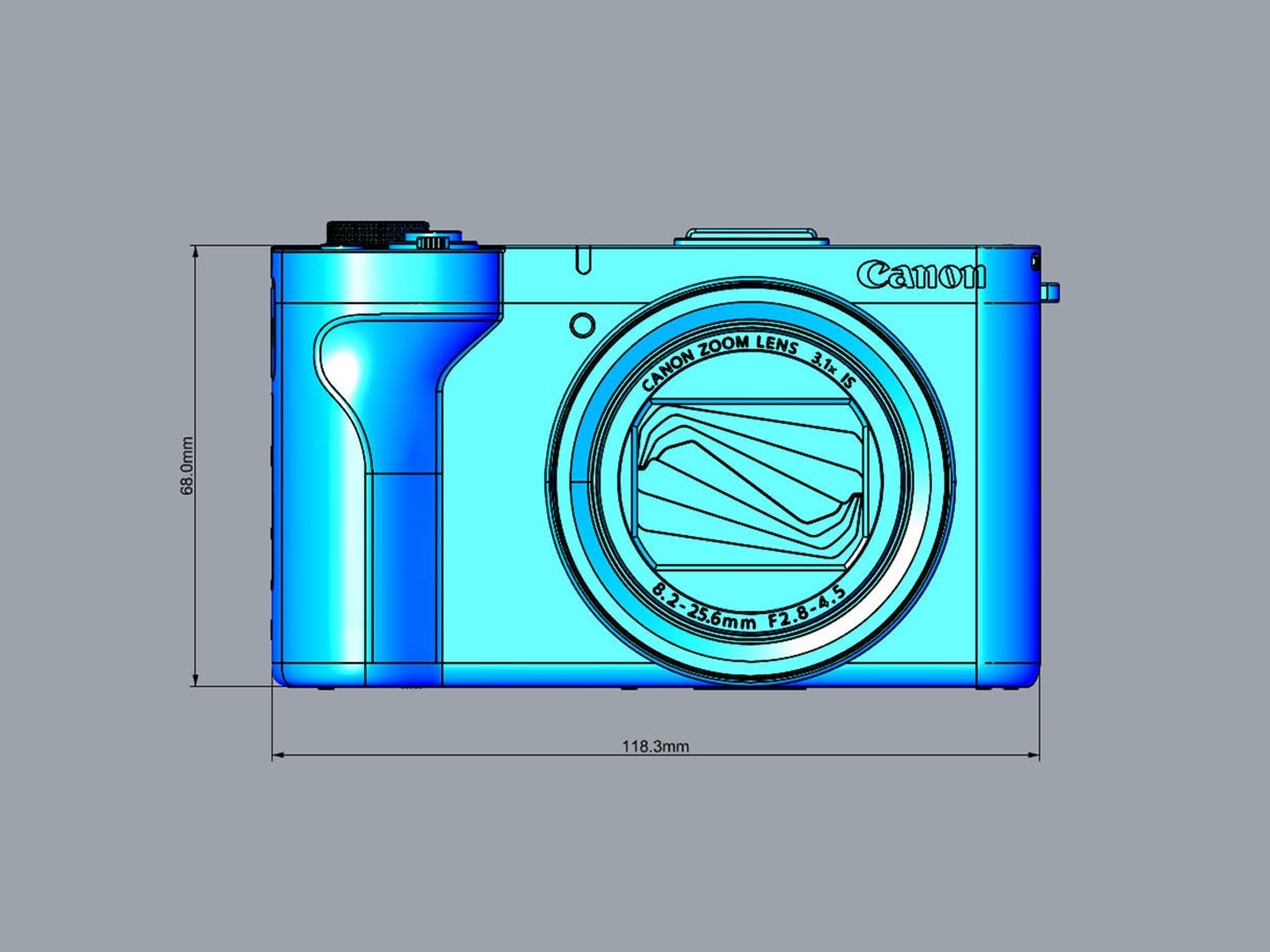 Canon PowerShot V1 3D https://p.turbosquid.com/ts-thumb/82/CFXQAa/mc/preview15/jpg/1746680098/1920x1080/fit_q87/829db259755369d26a74959ca5c7331ff1bc58b8/preview15.jpg
