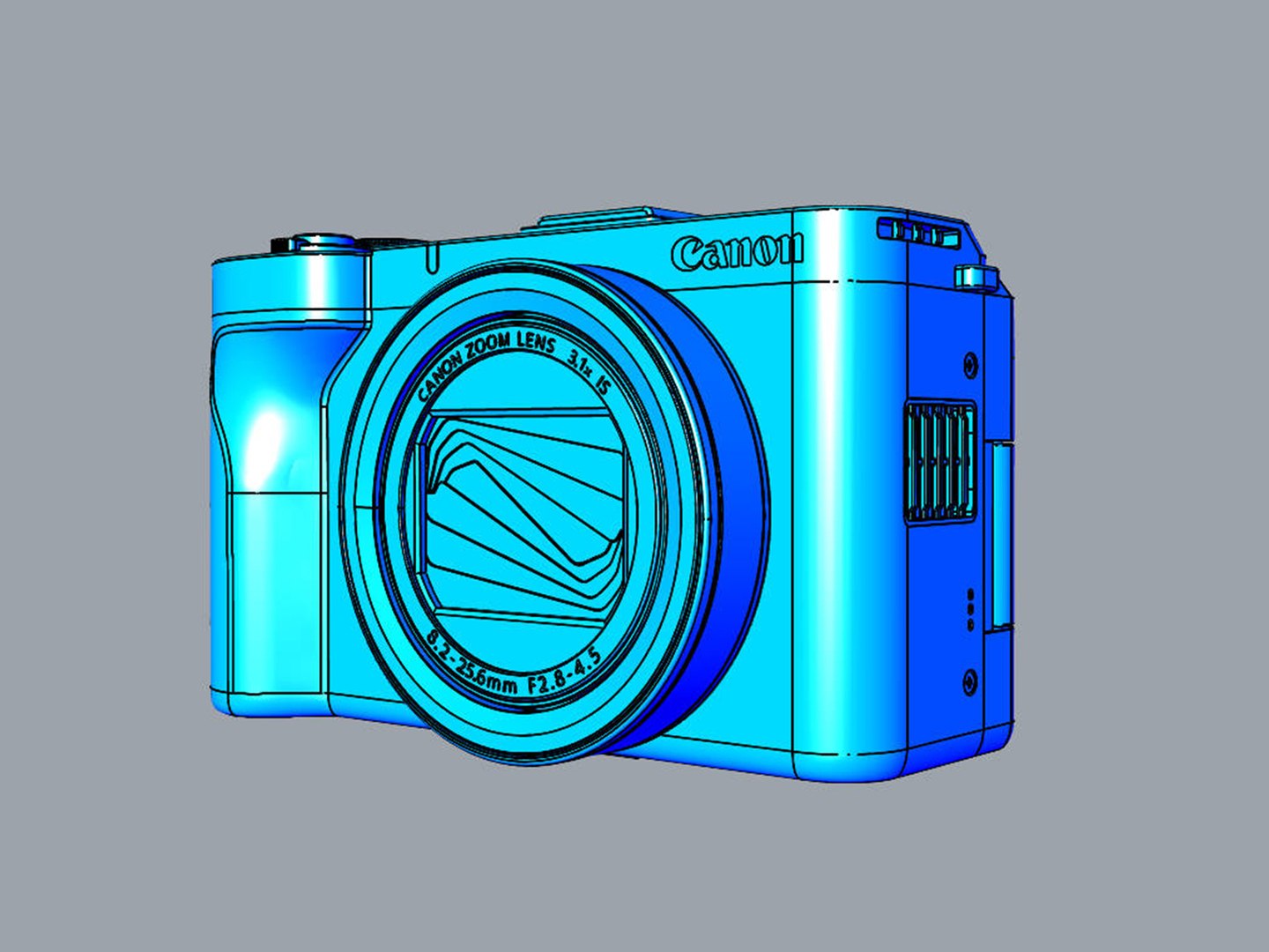 Canon PowerShot V1 3D https://p.turbosquid.com/ts-thumb/82/CFXQAa/mq/preview18/jpg/1746680100/1920x1080/fit_q87/74196500fe6aea45f32c9348a6f176dbad68bee6/preview18.jpg