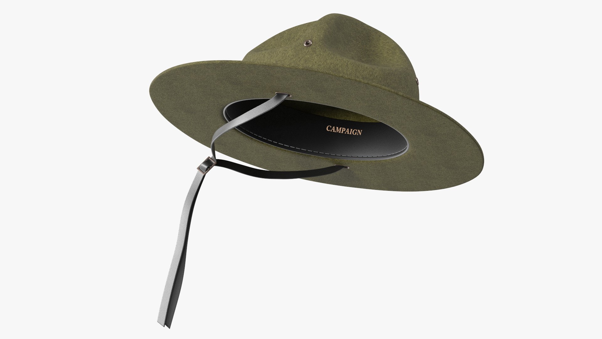 Military Sergeant Cap Green On Mannequin 3D - TurboSquid 2155983