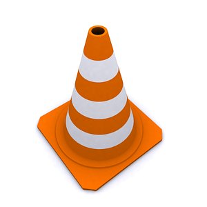 cone traffic 2010 3d model