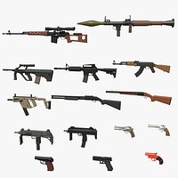 Low-Poly Weapons Pack