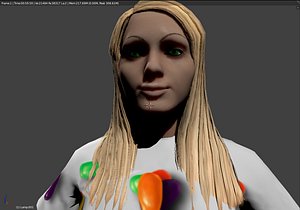 free rigged jelly bean black 3d model