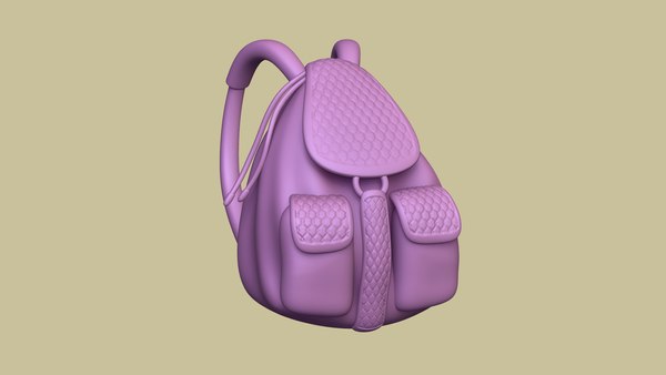 Female backpack - character model - TurboSquid 1661401