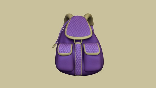 Female backpack - character model - TurboSquid 1661401