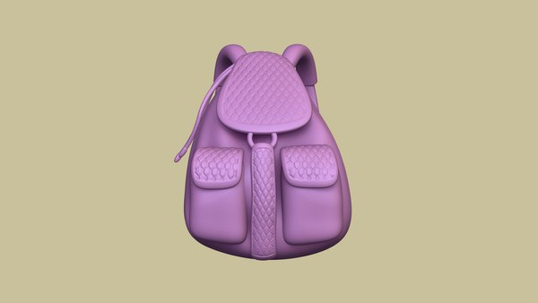 Female backpack - character model - TurboSquid 1661401