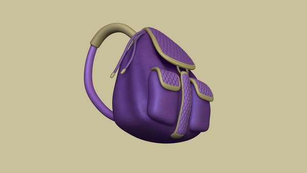 Female backpack - character model - TurboSquid 1661401