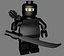 Postać LEGO Ninja (uzbrojona)