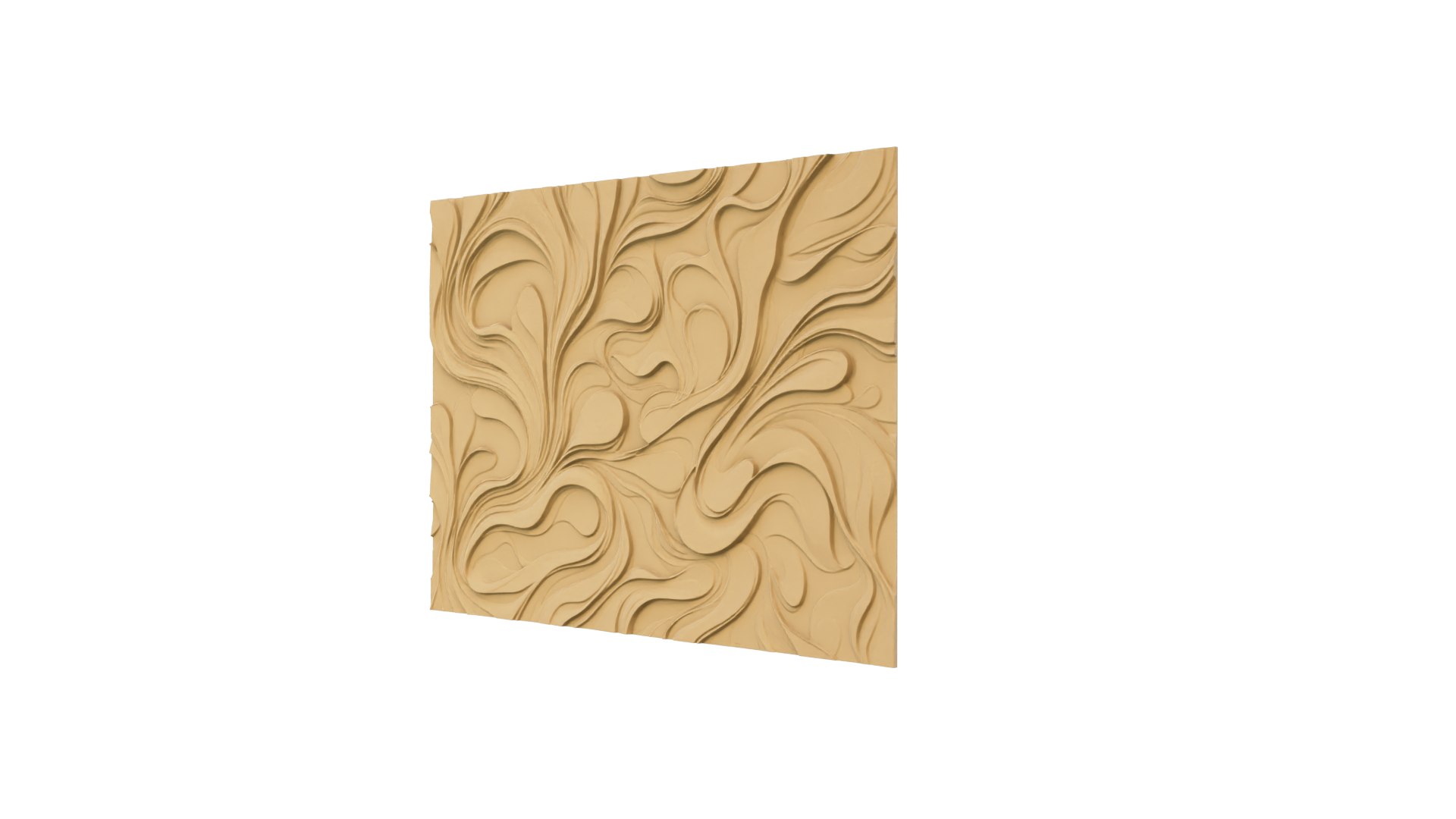 3D Modern Panel Wall Decor Set Wall Relief Mural CNC 125 - TurboSquid ...
