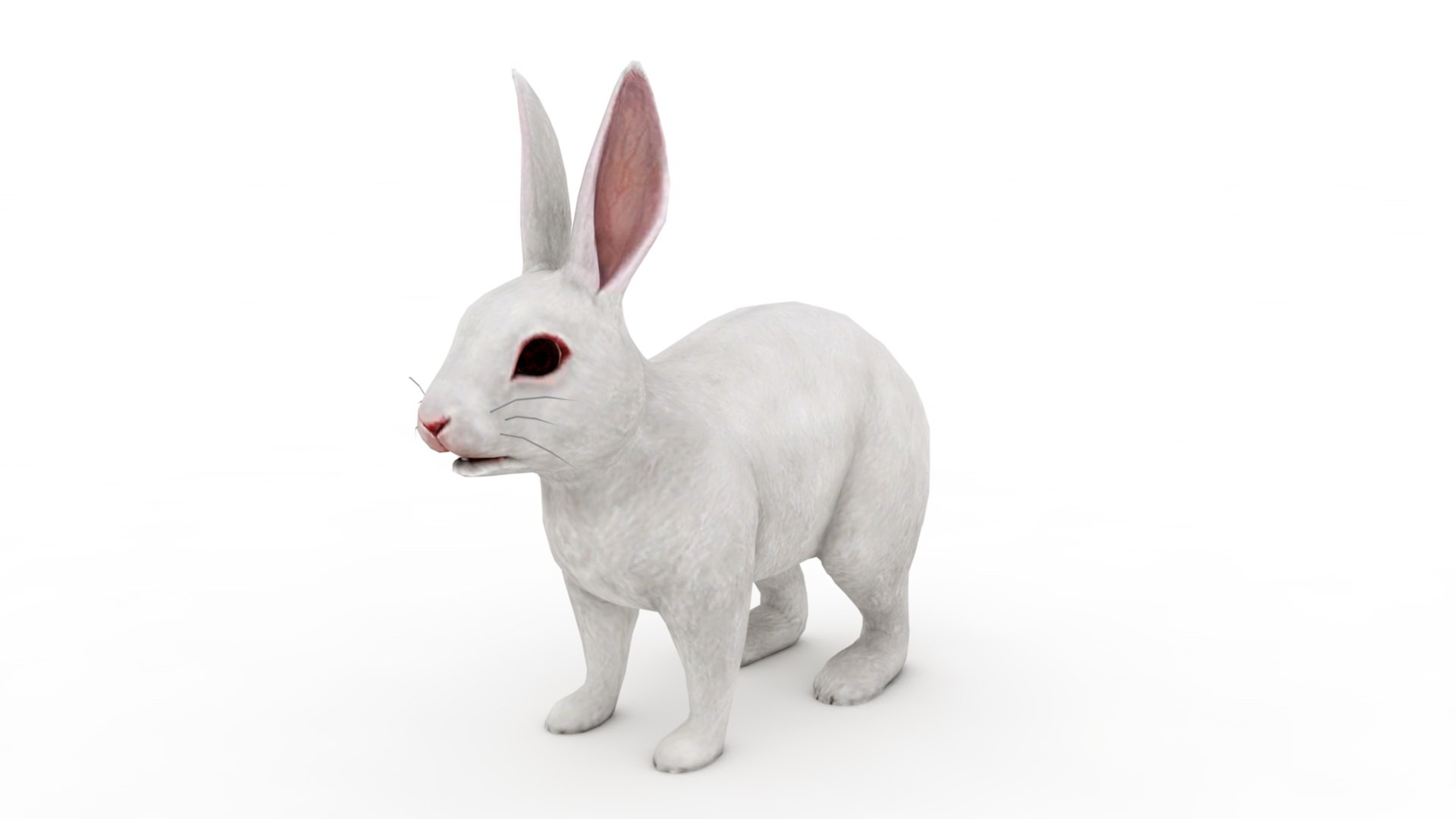 うさぎ3DS ウサギ 3Dモデル $25 - .3ds .blend .dae .fbx .obj .max - Free3D