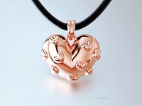 pendant has a heart of gold