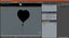 Ballon en aluminium en forme de coeur argent