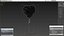 Ballon en aluminium en forme de coeur argent