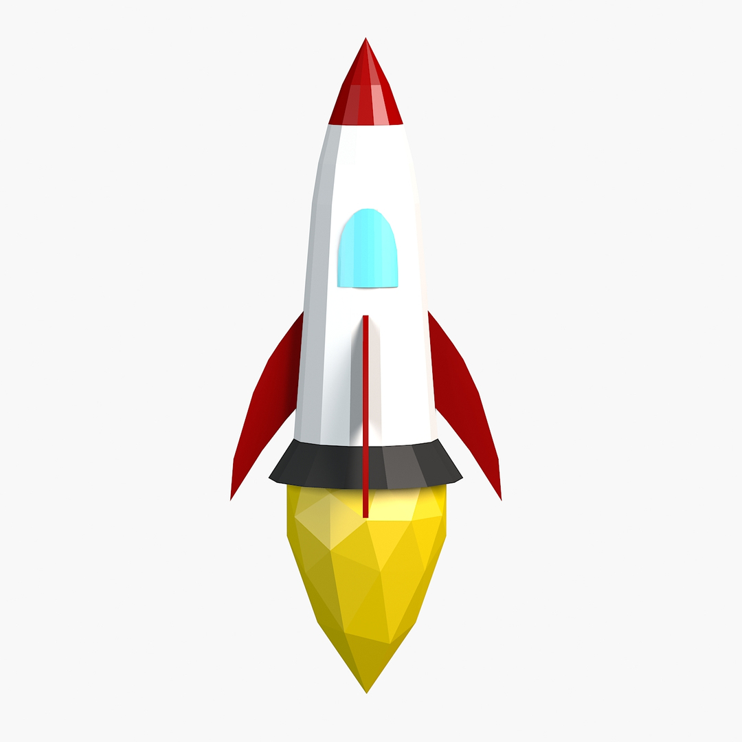 Cartoon rocket toon 3D - TurboSquid 1168827