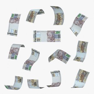 Brazil 200 Reais Falling Notes