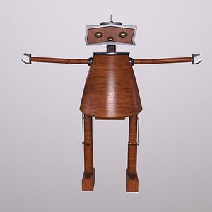 3D Robot Game ready - Low poly model