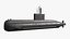 3D Jang Bogo-Class Military Submarine Vessel model