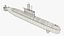 3D Jang Bogo-Class Military Submarine Vessel model