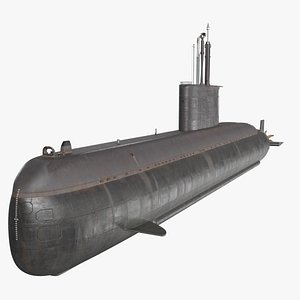 3D Jang Bogo-Class Military Submarine Vessel model
