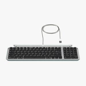 apple usb keyboard 3d model