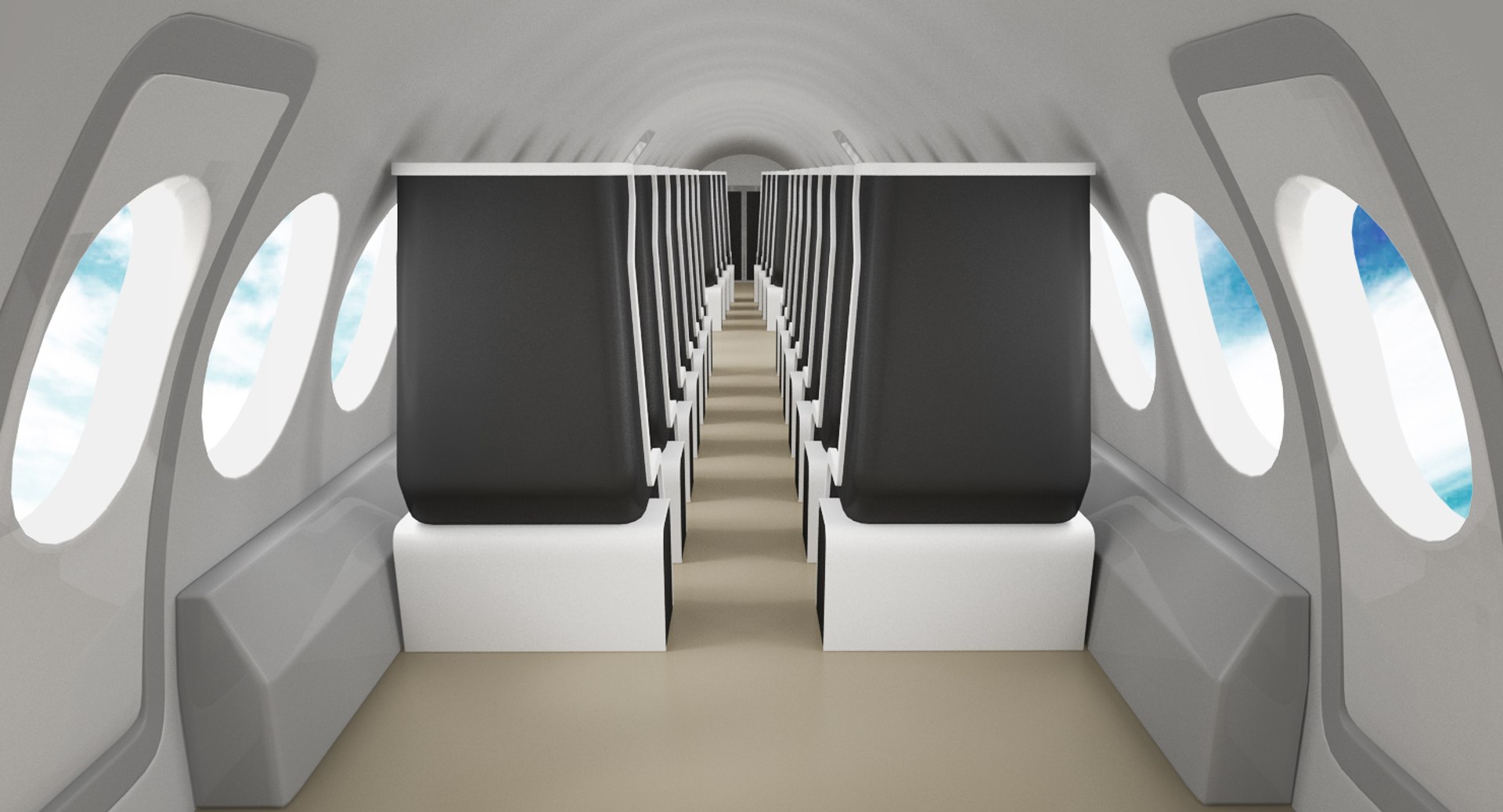 Boom Supersonic Jet Rigged 3D Model - TurboSquid 1214039