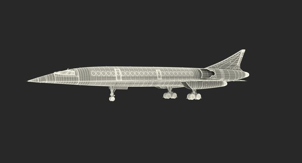 modelo 3d Boom Supersonic Jet Rigged - TurboSquid 1214039