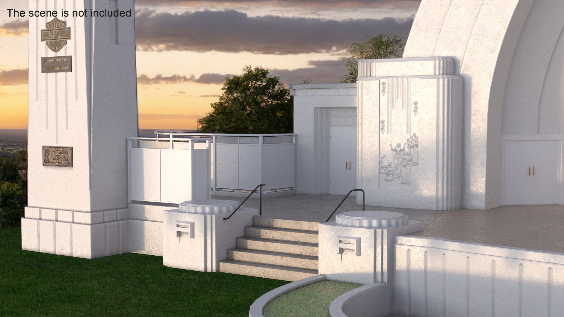 3D Model Open Air Amphitheater Structure With Seats - TurboSquid 2300629