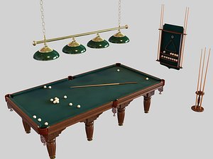 3D Mesa de Bilhar Snooker - TurboSquid 1782398