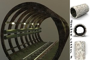 3D subway tunnel
