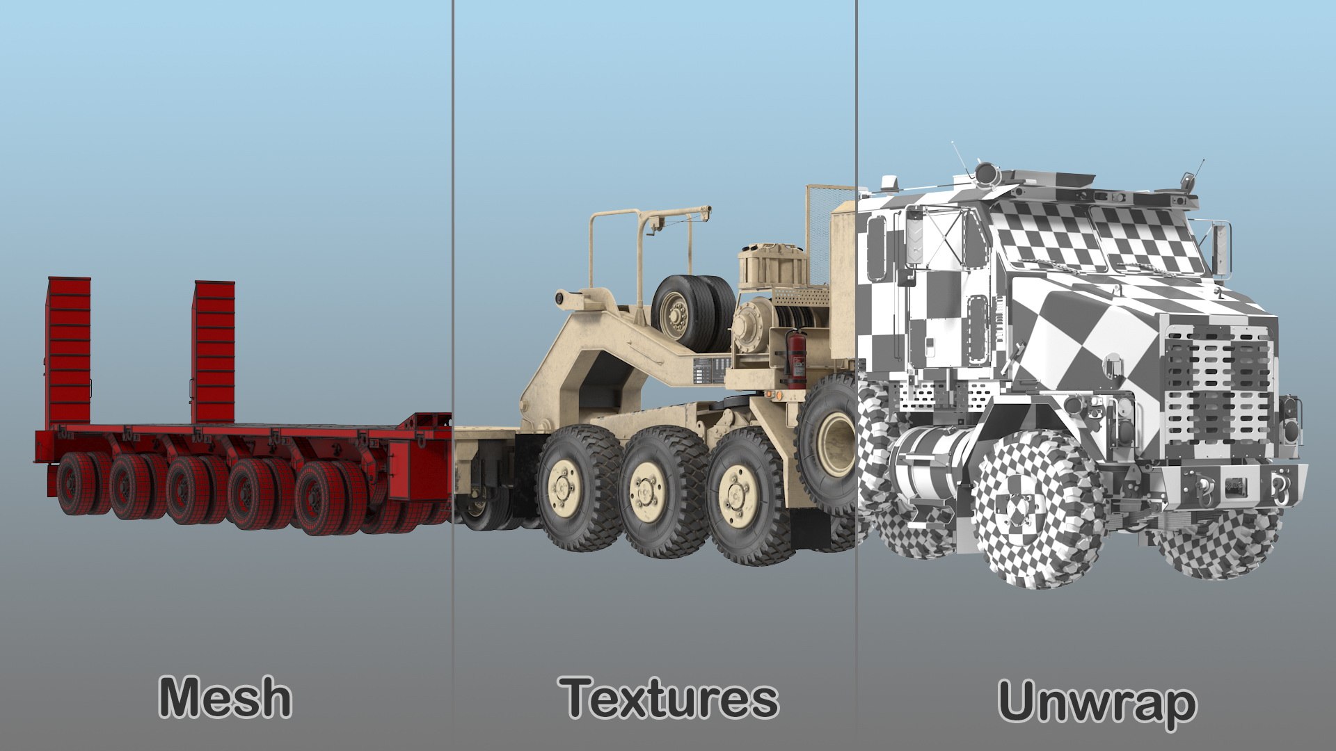 3D desert camouflage oshkosh m1070 https://p.turbosquid.com/ts-thumb/82/sXiLQ7/35kIzhkl/desertcamouflageoshkoshm1070truckwithm1000semitrailerdirtymb3dmodel009/jpg/1566553963/1920x1080/fit_q87/d605a86a342b0427552449f8246785b5d849fac3/desertcamouflageoshkoshm1070truckwithm1000semitrailerdirtymb3dmodel009.jpg