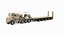 Desert Camouflage Oshkosh M1070 Truck with M1000 Semi-Trailer Dirty