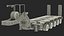 Desert Camouflage Oshkosh M1070 Truck with M1000 Semi-Trailer Dirty