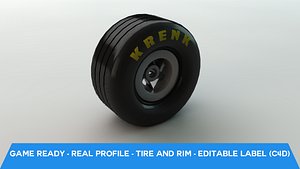 Racing wheel with rim