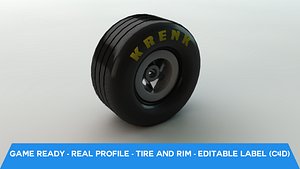 Racing wheel with rim
