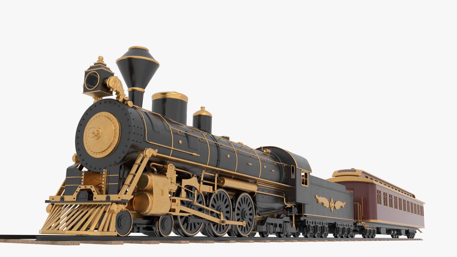 3D Model Steam Train(1) - TurboSquid 2417163