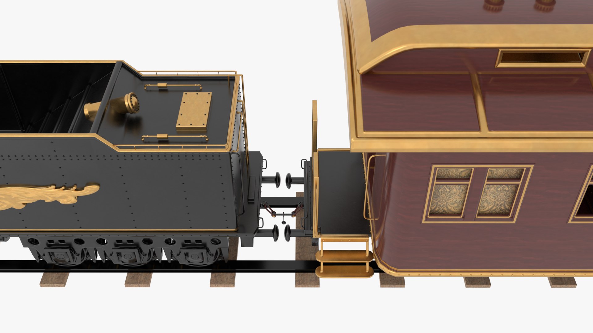 3D Model Steam Train(1) - TurboSquid 2417163