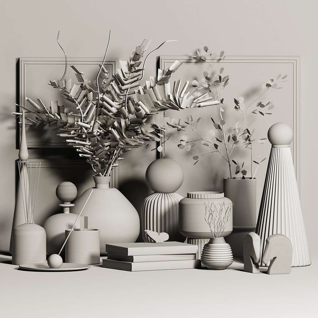 Decorative Set By Kimia 3D - TurboSquid 2061572
