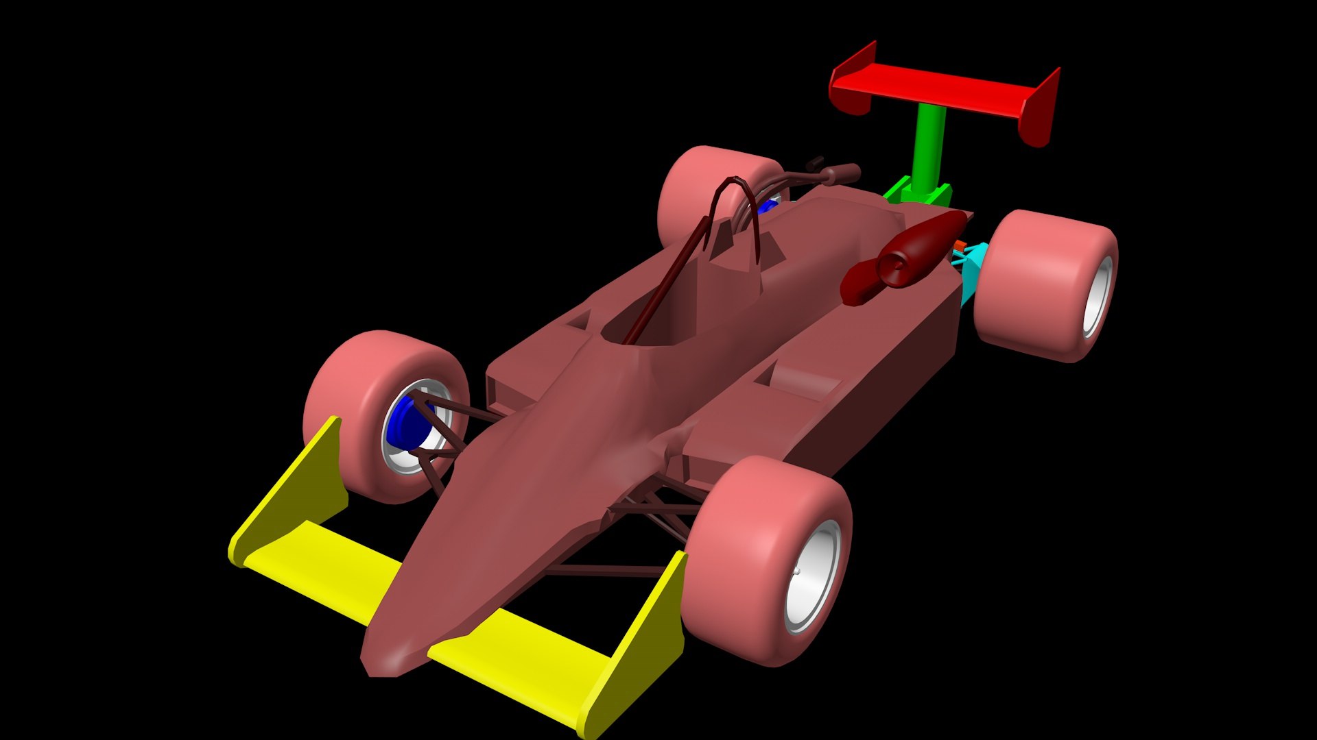 3D Model Fomula-1 Racer Racing Car - TurboSquid 2087244