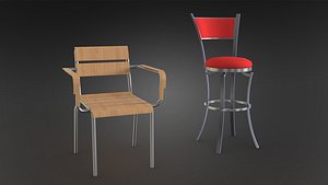 3d model chairs