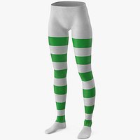 Top Tights with Green Stripes