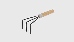 garden tool rake 3D
